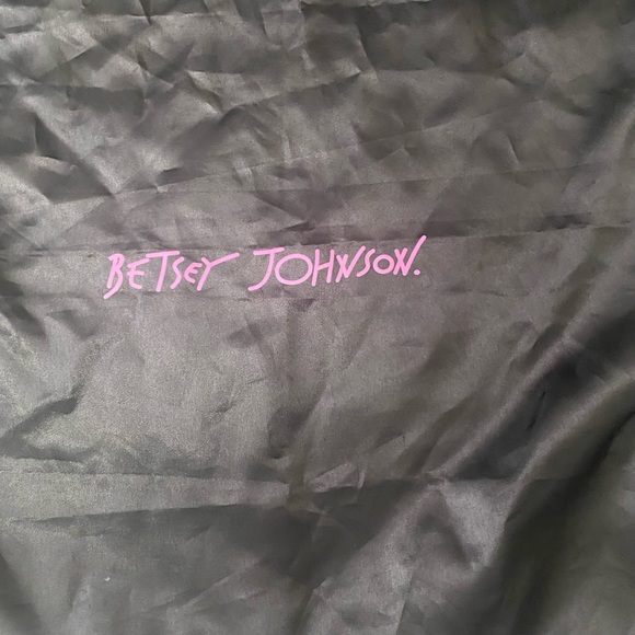 Betsey Johnson Dust Bag Storage Purse Shoes Travel Black 21 x 20” Drawstring - Picture 4 of 11